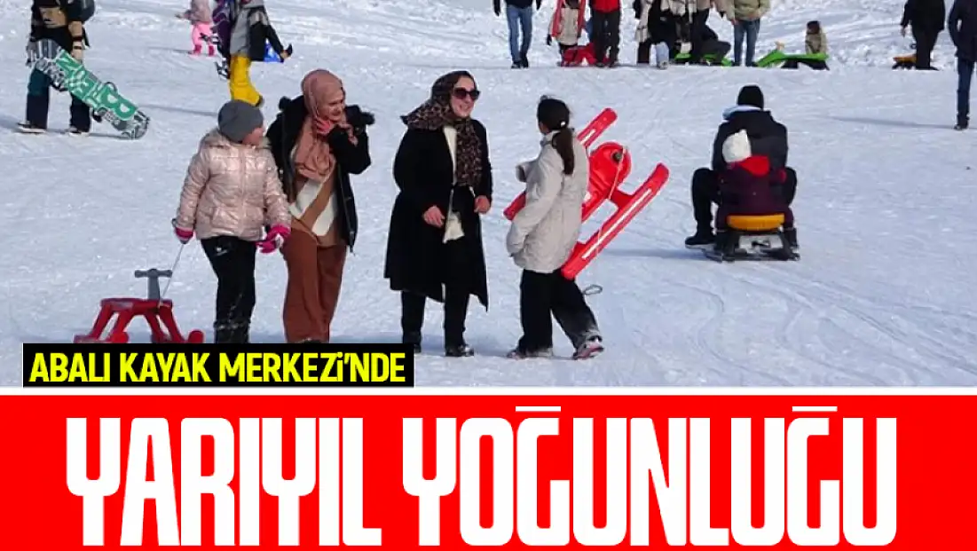 Abalı Kayak Merkezinde yarıyıl yoğunluğu