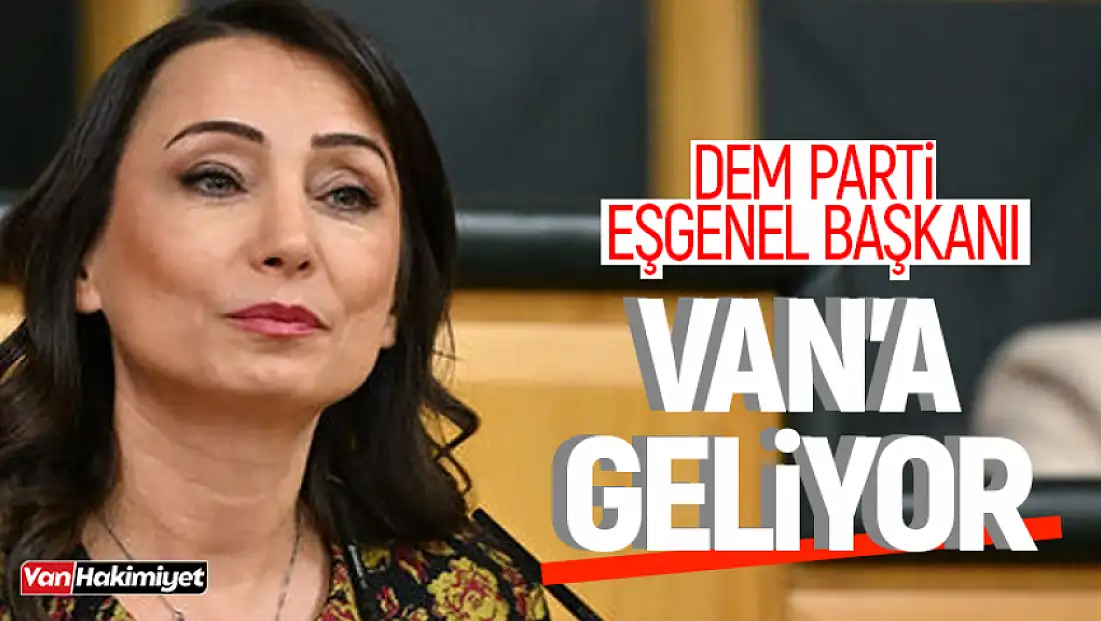 DEM Parti Eş Genel Başkanı Tülay Hatimoğulları Van'a geliyor