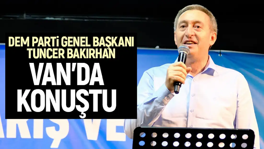 DEM Parti, Van'da Barış ve Demokratik Toplum Mitingi düzenledi