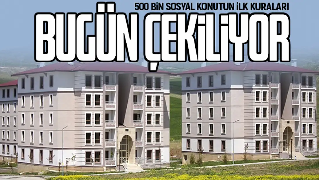 Murat kurum duyurdu: 500 bin sosyal konutun ilk kuraları bugün çekiliyor