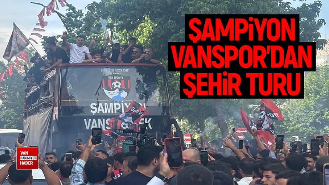 Şampiyon Vanspor evinde şehir turu attı