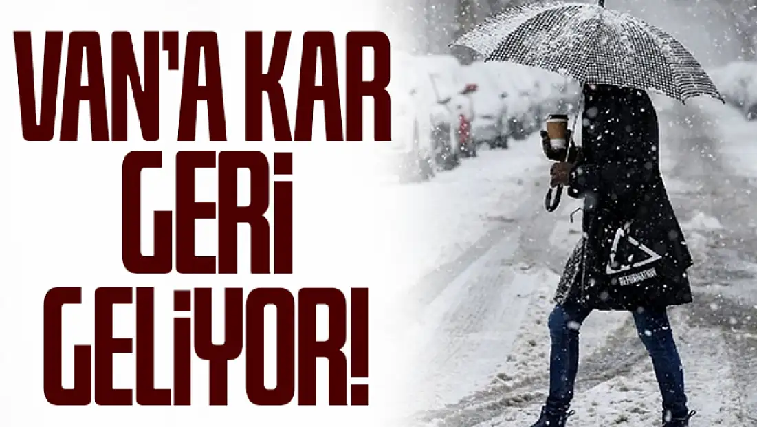 Van'a kar geri dönüyor: Çığ uyarısı yapıldı