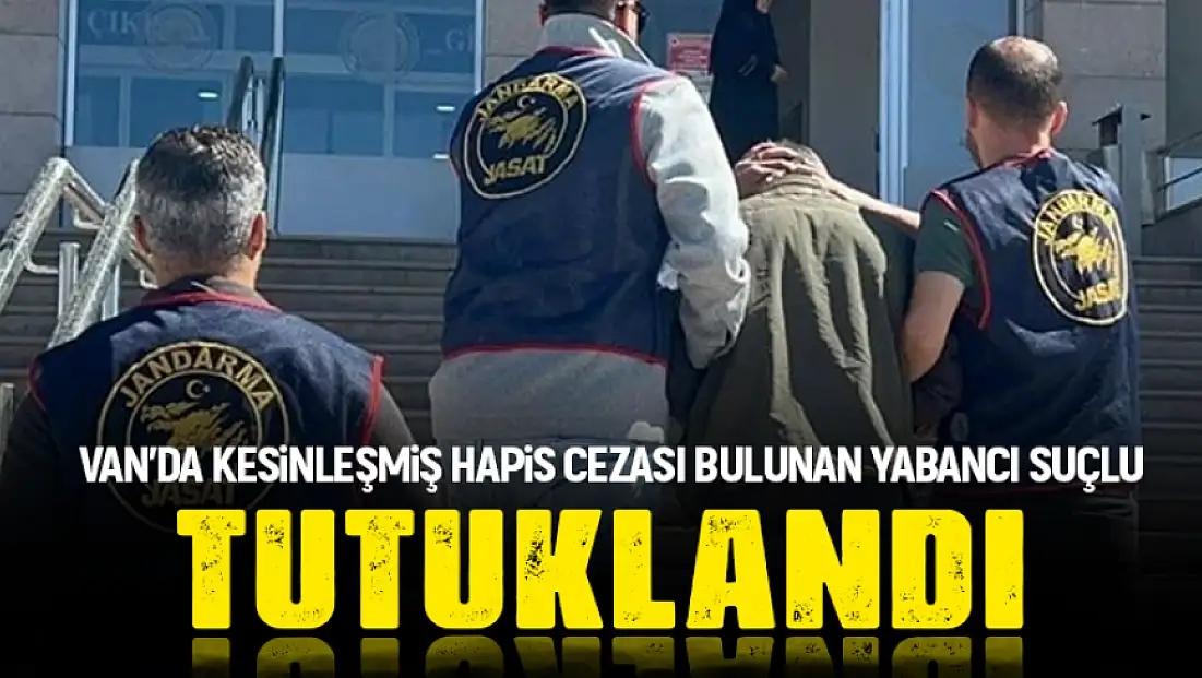 Van'da 11 yıl 3 ay kesinleşmiş hapis cezası bulunan yabancı uyruklu hükümlü yakalandı