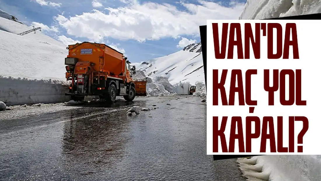 Van’da hangi ilçede kaç yol kapalı? Yollar açılıyor
