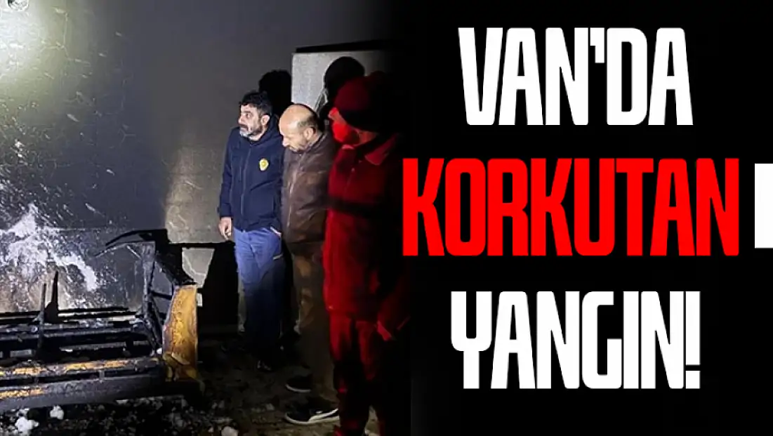 Van'da korkutan yangın! Bir ev küle döndü
