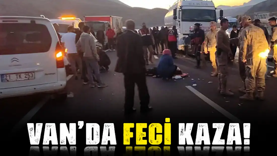 Van'da yakıt tankeri ile otomobil çarpıştı: 2 ölü, 4 yaralı