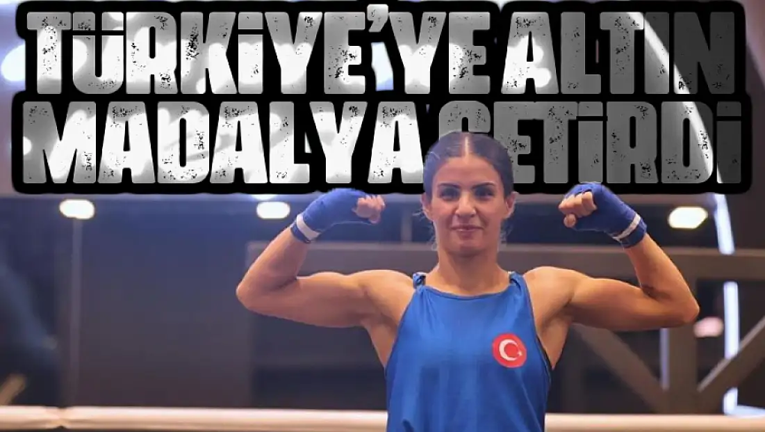 Vanlı sporcu Erginoğuz, Türkiye'ye altın madalya getirdi