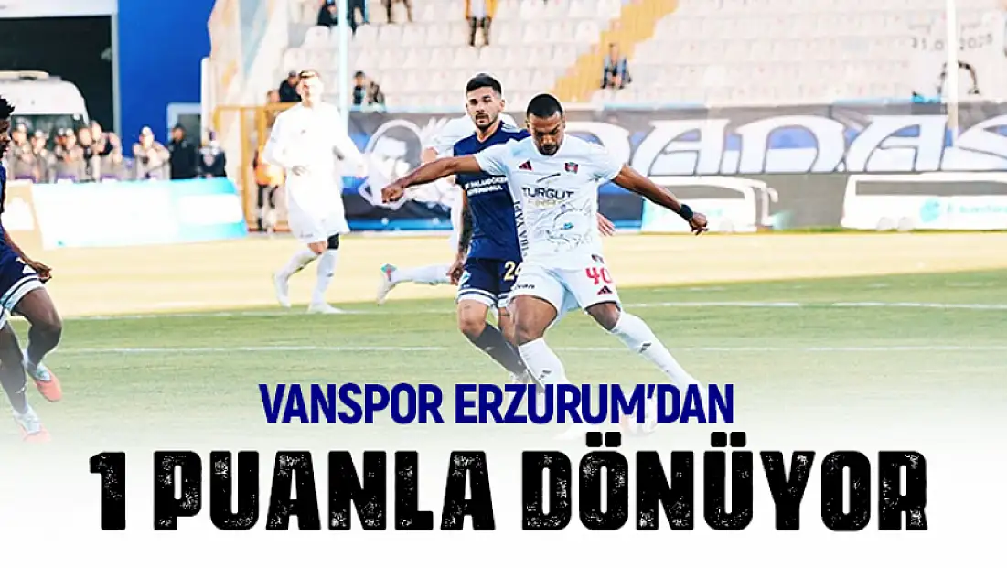 Vanspor deplasmandan 1 puanla dönüyor