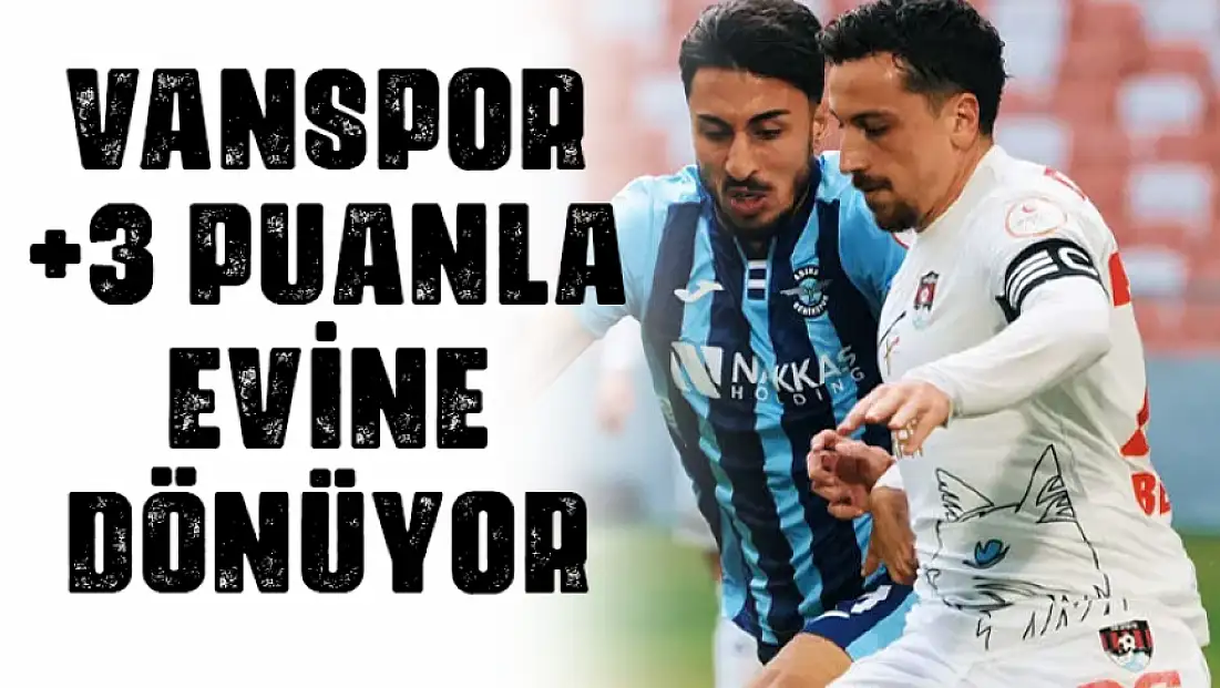 Vanspor evine 3 puanla dönüyor