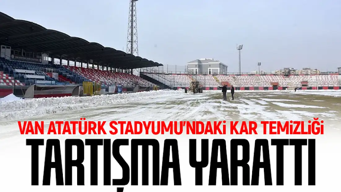 Vanspor maçı öncesi stadyum zemini kamyonlarla ezildi: Büyük tepki