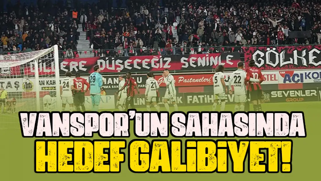 Vanspor sahasında galibiyet arayacak!