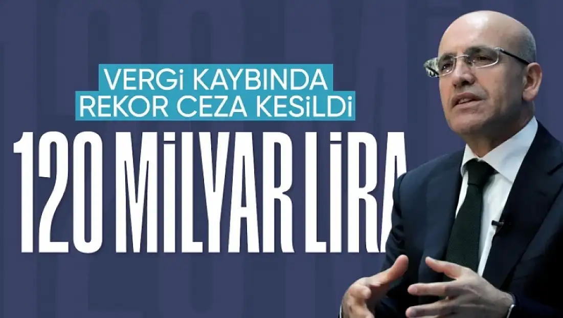 Vergi kaybı için kesilen cezada 120 milyar lira ile rekor kırıldı