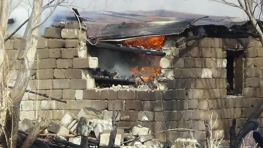 Van'da odunluk küle döndü