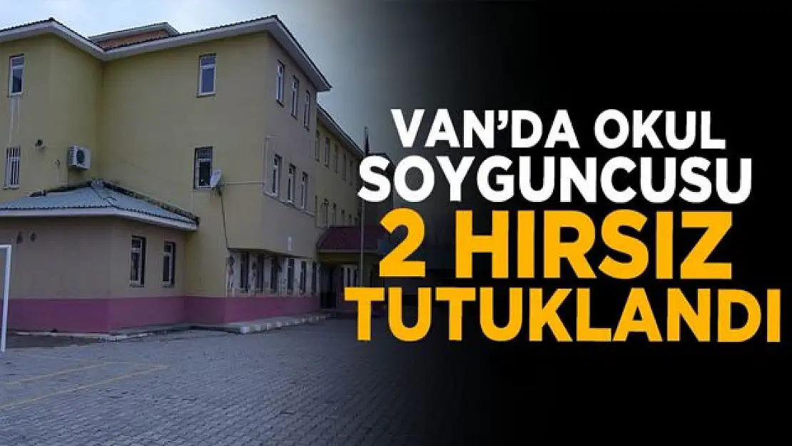 Erciş'te okula girerek hırsızlık yapan kişiler tutuklandı