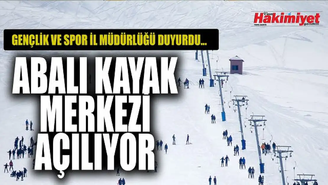 Van Abalı Kayak Merkezi sezonu açıyor