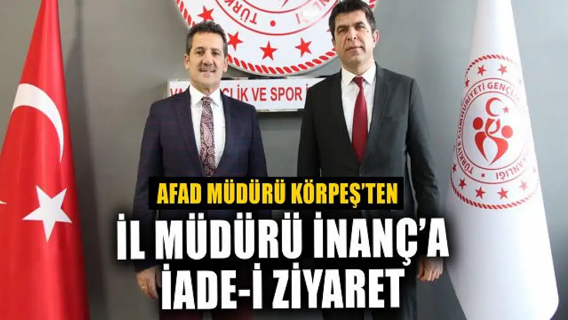 Ali İhsan Körpeş'ten İl Müdürü Nevzat İnanç'a iade-i ziyaret