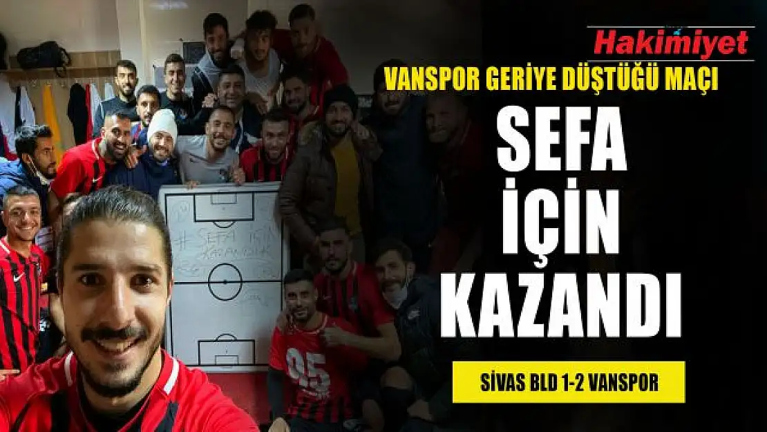 Vanspor deplasmanda geriye düştüğü maçı 2-1 kazandı