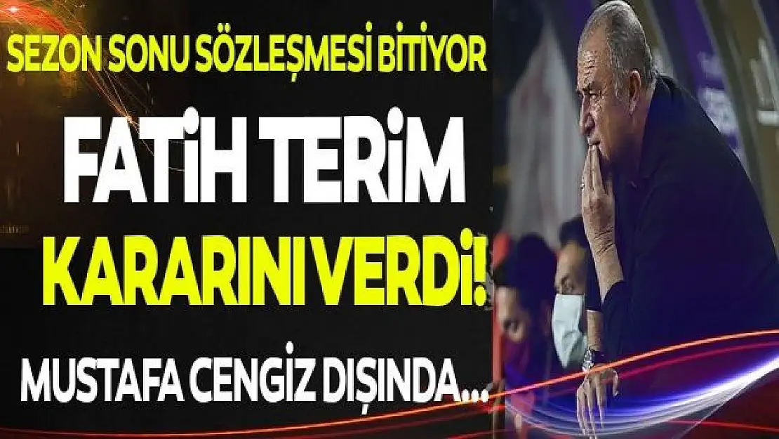 Sözleşmesi bitiyordu: Fatih Terim yeni sezon için kararını verdi! Mustafa Cengiz...