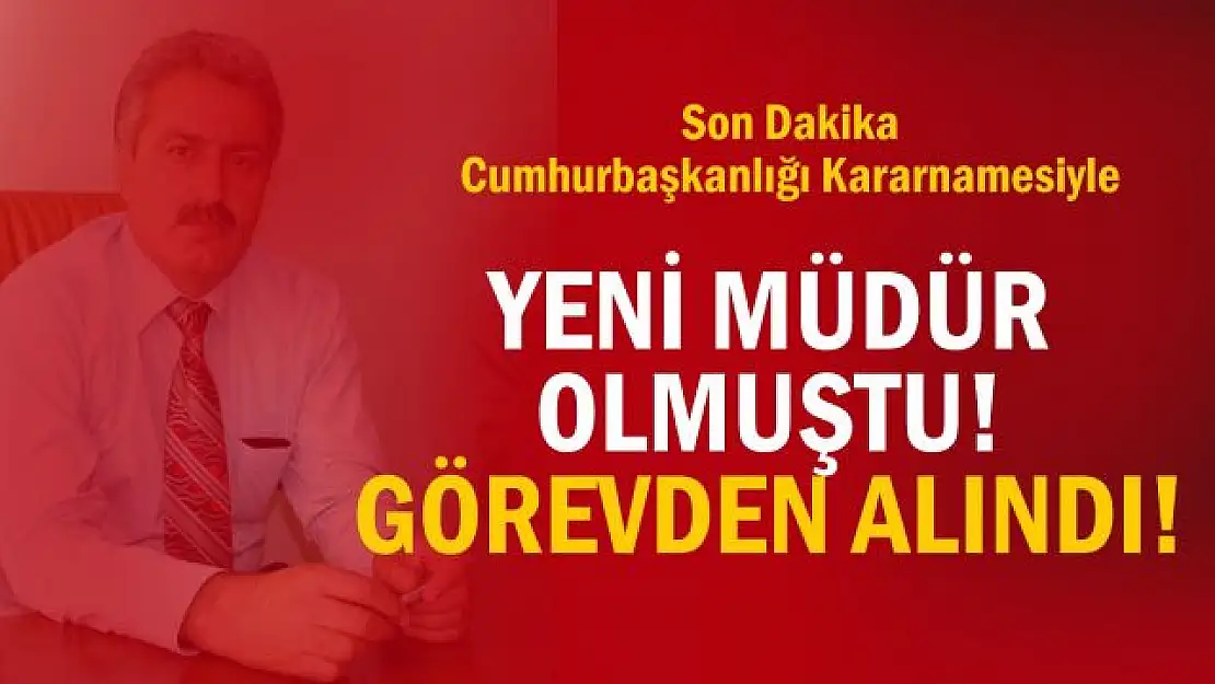 Van'da bir müdür görevden alındı!!