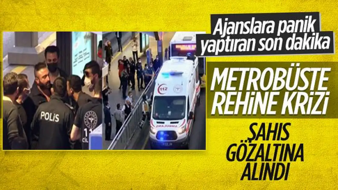 Avcılar istikametinde ilerleyen bir metrobüs rehin alındı