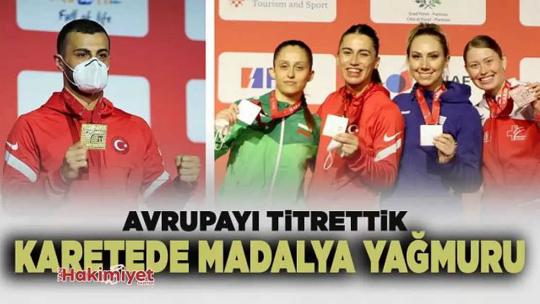 Avrupa Karate Şampiyonası'nda milli sporculardan madalya yağmuru