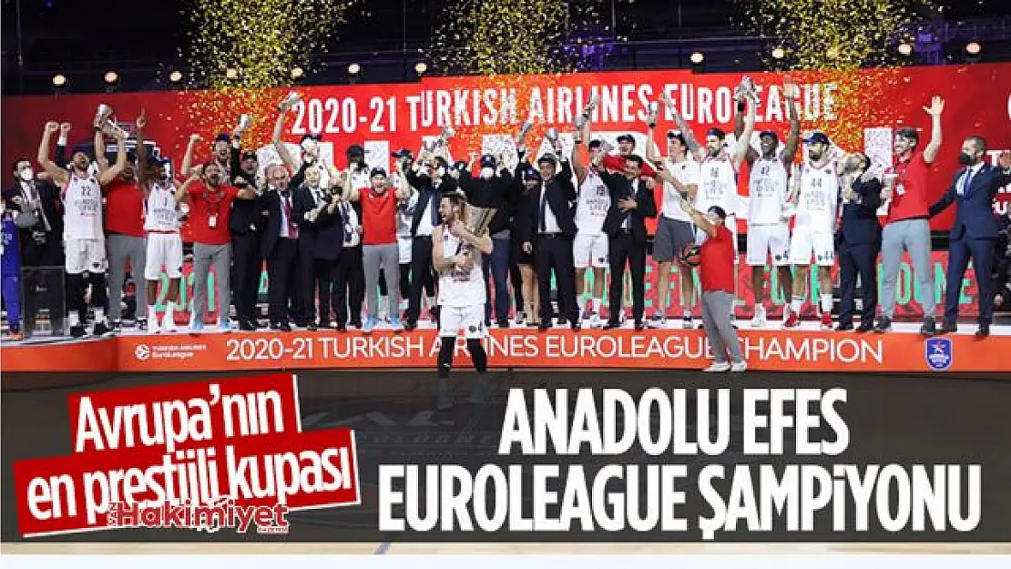 Barcelona'yı mağlup eden Anadolu Efes EuroLeague şampiyonu oldu