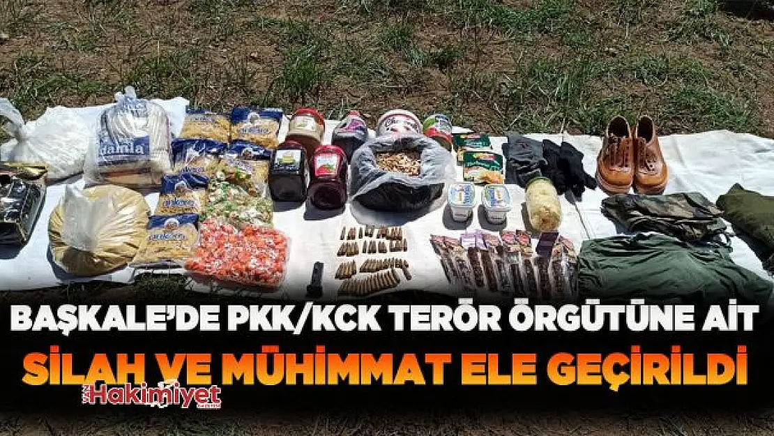 Başkale'de PKK/KCK terör örgütüne ait silah ve mühimmat ele geçirildi