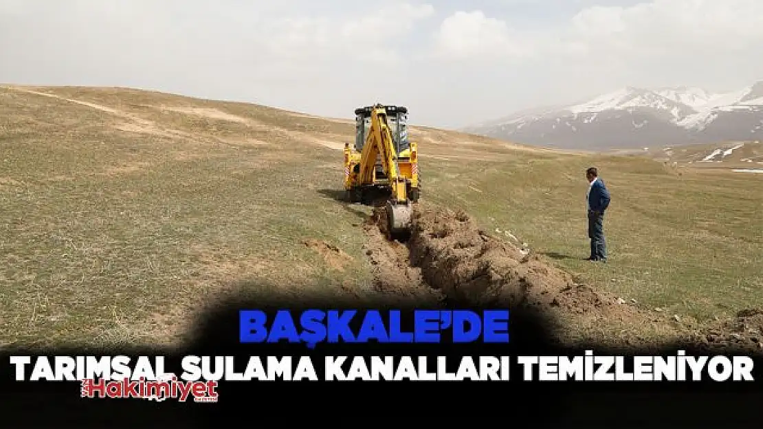 Başkale'de tarımsal sulama kanalları temizleniyor