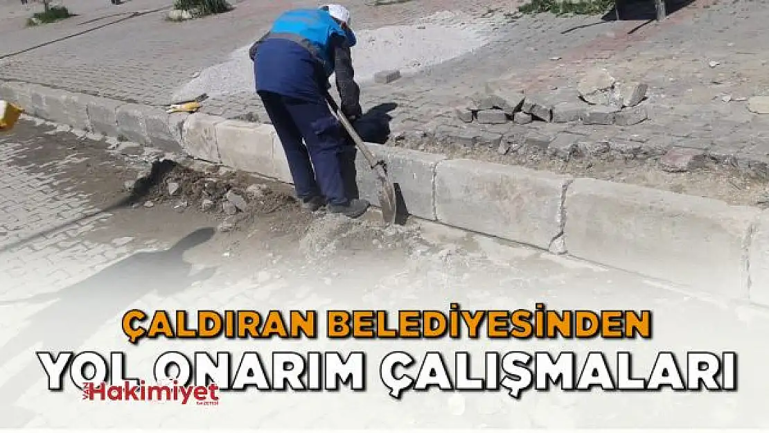 Çaldıran Belediyesinden yol onarım çalışması