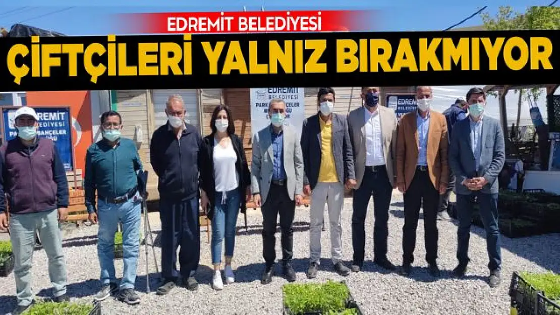 Edremit'teki çiftçilere 120 bin adet sebze fidesi dağıtıldı