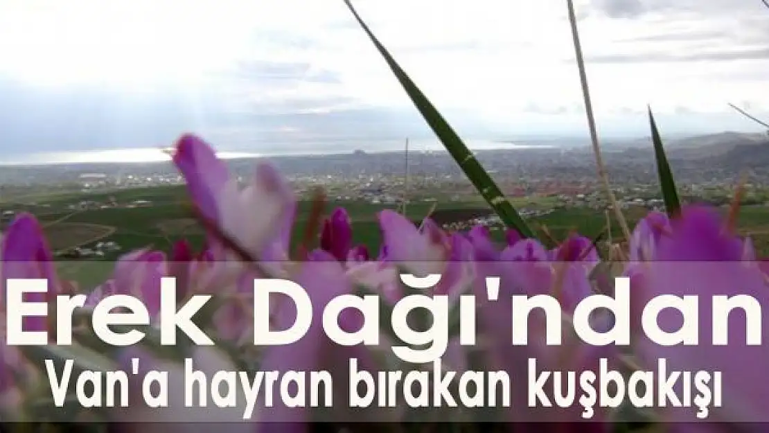 Erek Dağı'ndan Van'a hayran bırakan kuşbakışı