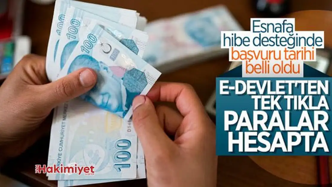 Esnaf destek başvuruları 25 Mayıs'ta başlıyor