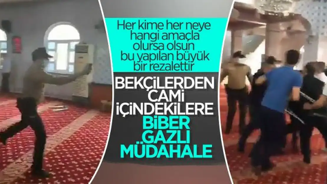 Gaziantep'te camide itikaf yapmak isteyenlere polis müdahalesi