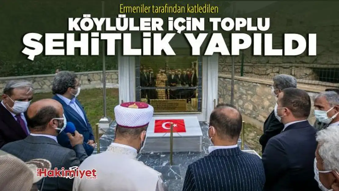 Gevaş'ta katledilenler için toplu şehitlik yapıldı