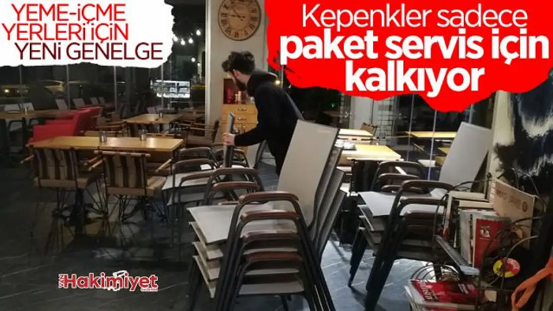 Kademeli normalleşmede 'yeme-içme' yerleri kararı