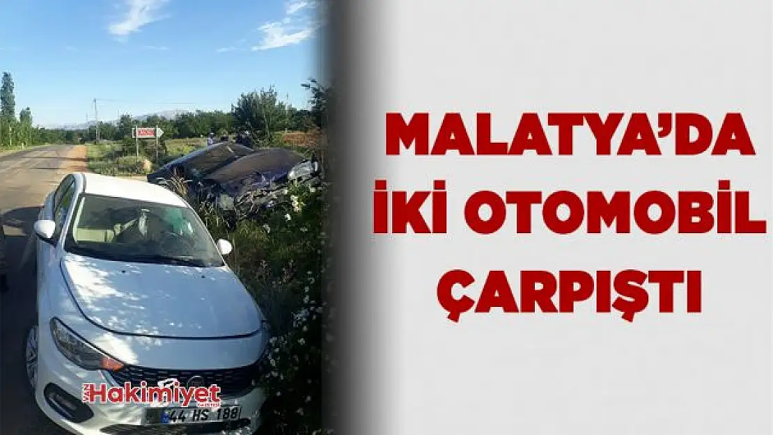 Malatya'da iki otomobil çarpıştı: 4 yaralı