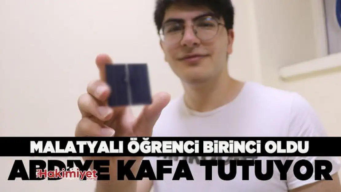 Malatyalı öğrenci geliştirdiği projeyle Amerika'da birincilik kazandı