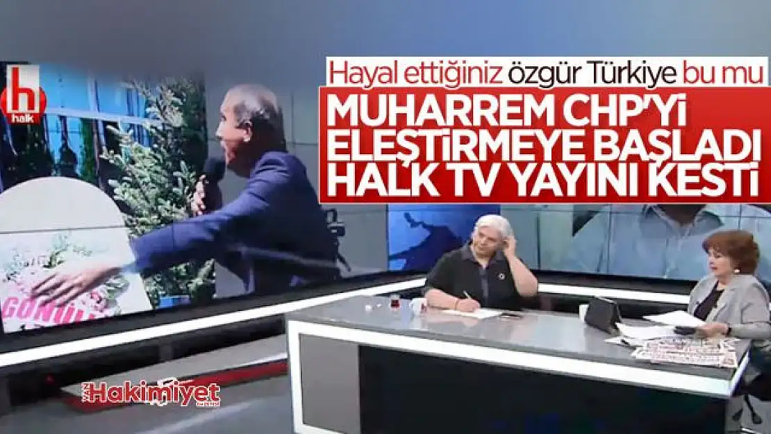 Muharrem İnce CHP'yi eleştirmeye başlayınca Halk TV yayını kesti