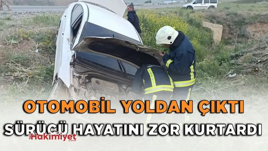 Otomobil yoldan çıktı: 1 yaralı