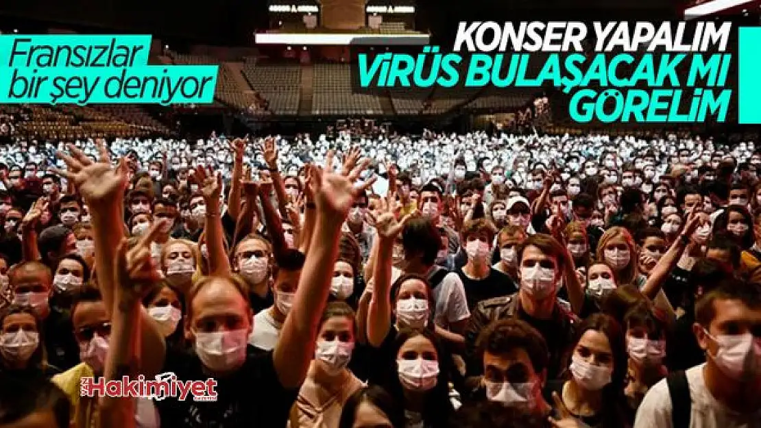 Paris'te 5 bin kişilik konser deneyi