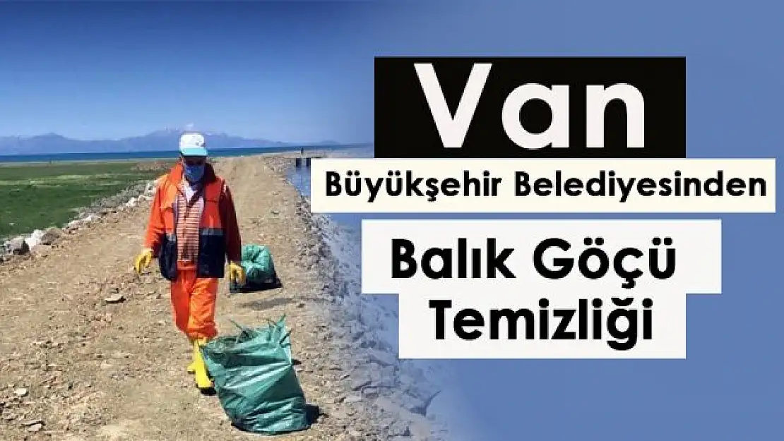 Van Büyükşehir Belediyesinden balık göçü temizliği