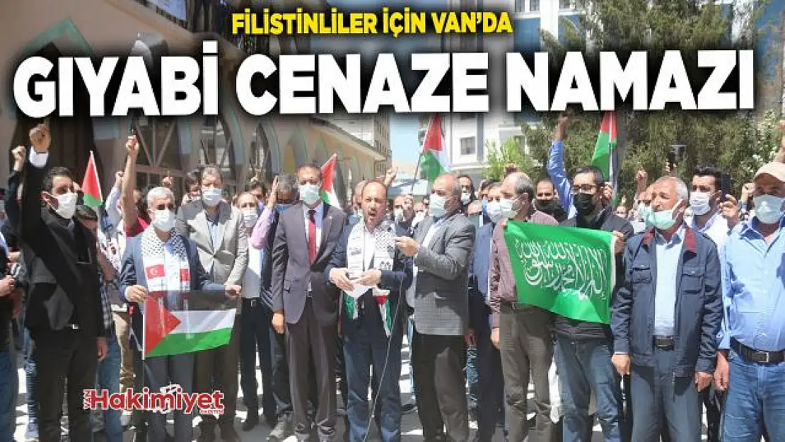 Van'da Filistinli şehitler için gıyabi cenaze namazı kılındı