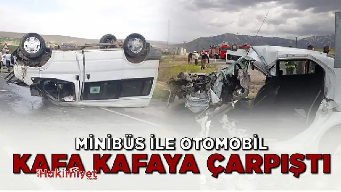 Van'da minibüs ile otomobil kafa kafaya çarpıştı: 1 ölü, 1 yaralı