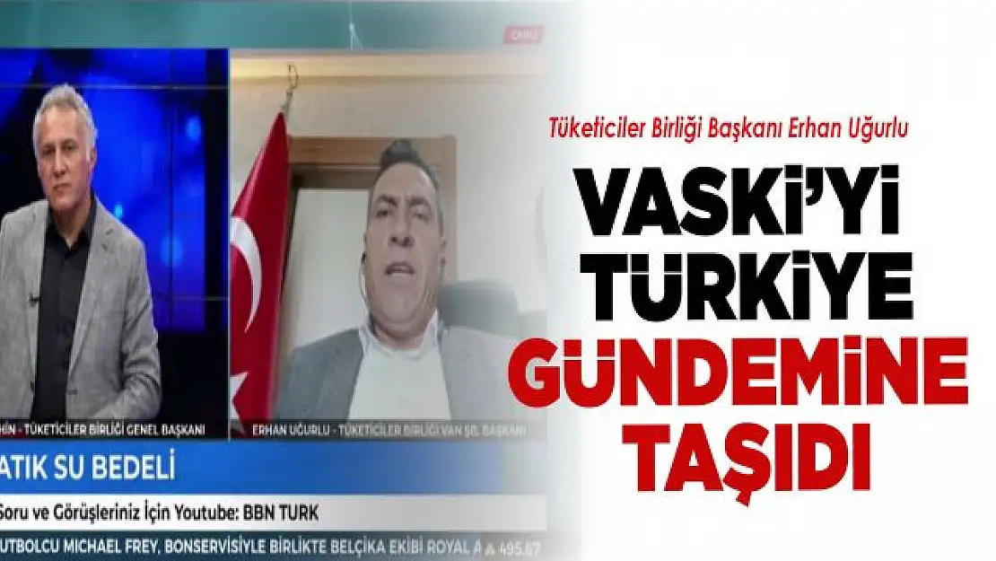 Başkan Uğurlu VASKİ sorunlarını ülke gündemine taşıdı