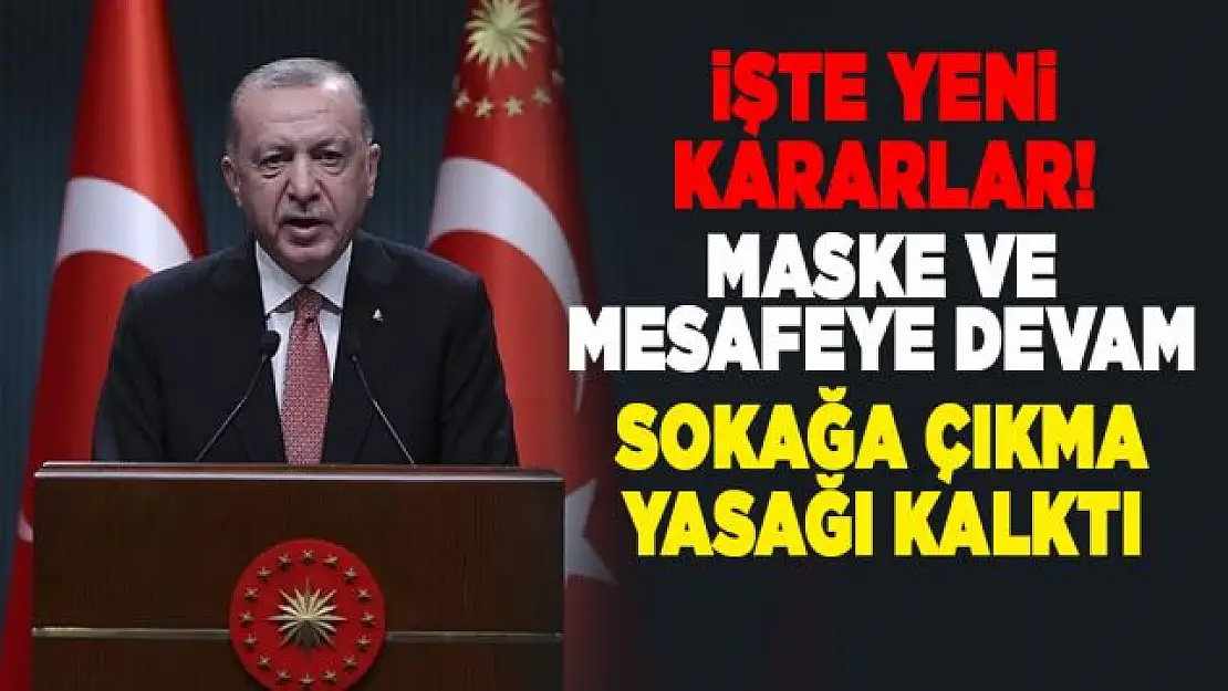 Cumhurbaşkanı Erdoğan yeni kararları açıkladı