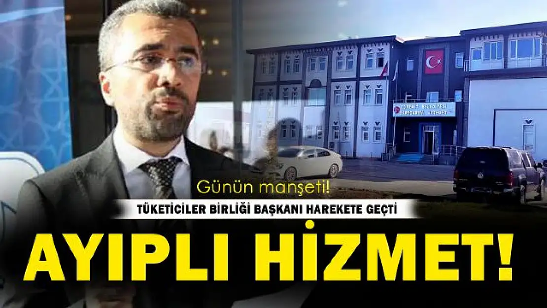 Edremit Belediyesi'nden vatandaşa ayıplı hizmet!