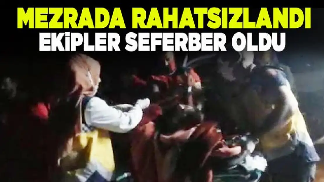 Mezrada rahatsızlanan vatandaş için seferberlik