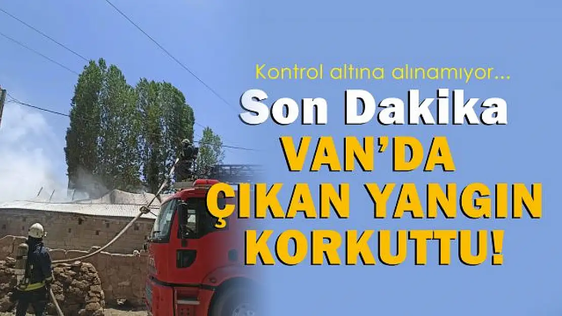 Van'da ahır yangını: 3 yaralı