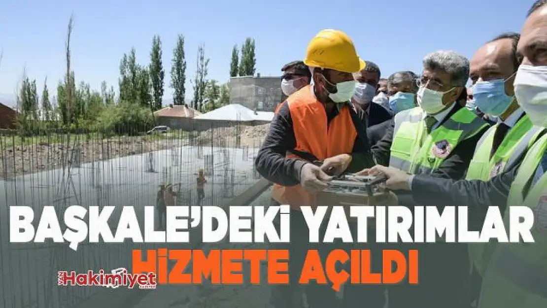 Vali Bilmez Başkale'de tamamlanan  yatırımları hizmete açtı