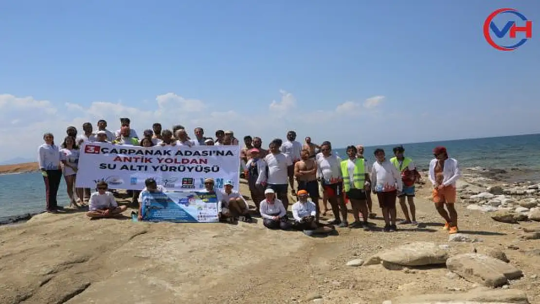 Çarpanak Adasına antik yoldan sualtı yürüyüşü